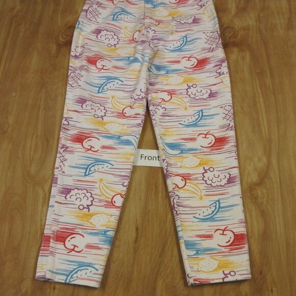 UNIONBAY Fruit Strip All Over Print Jeans 80s 90s Womens/Juniors Size 11 VINTAGE - Picture 2 of 12